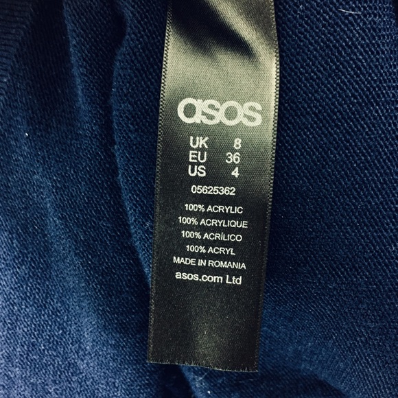 Very Demure ASOS Heart Sweater Dress SZ 4 - Picture 7 of 9